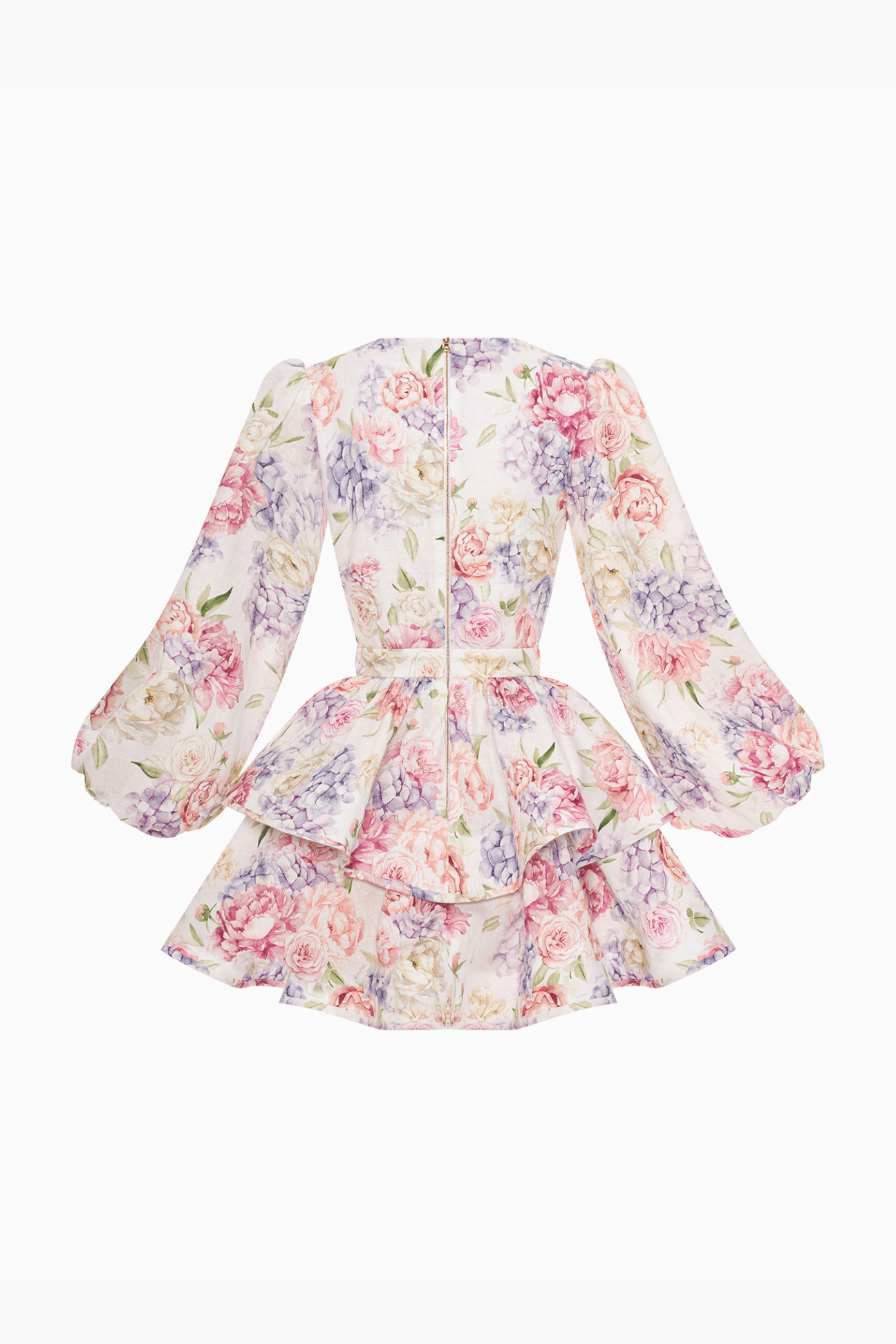Dames Mini Jurk Met Bloemenprint En V Hals