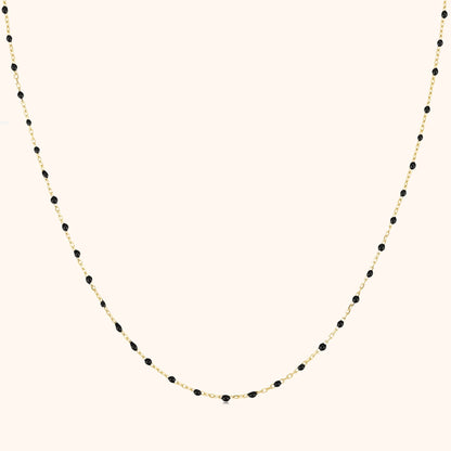 Zwarte Parel Sterling Zilveren Ketting Dames