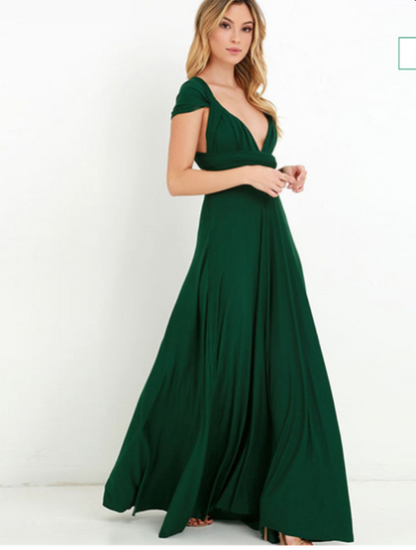 Stretch Wrap Midi-jurk Multifunctioneel