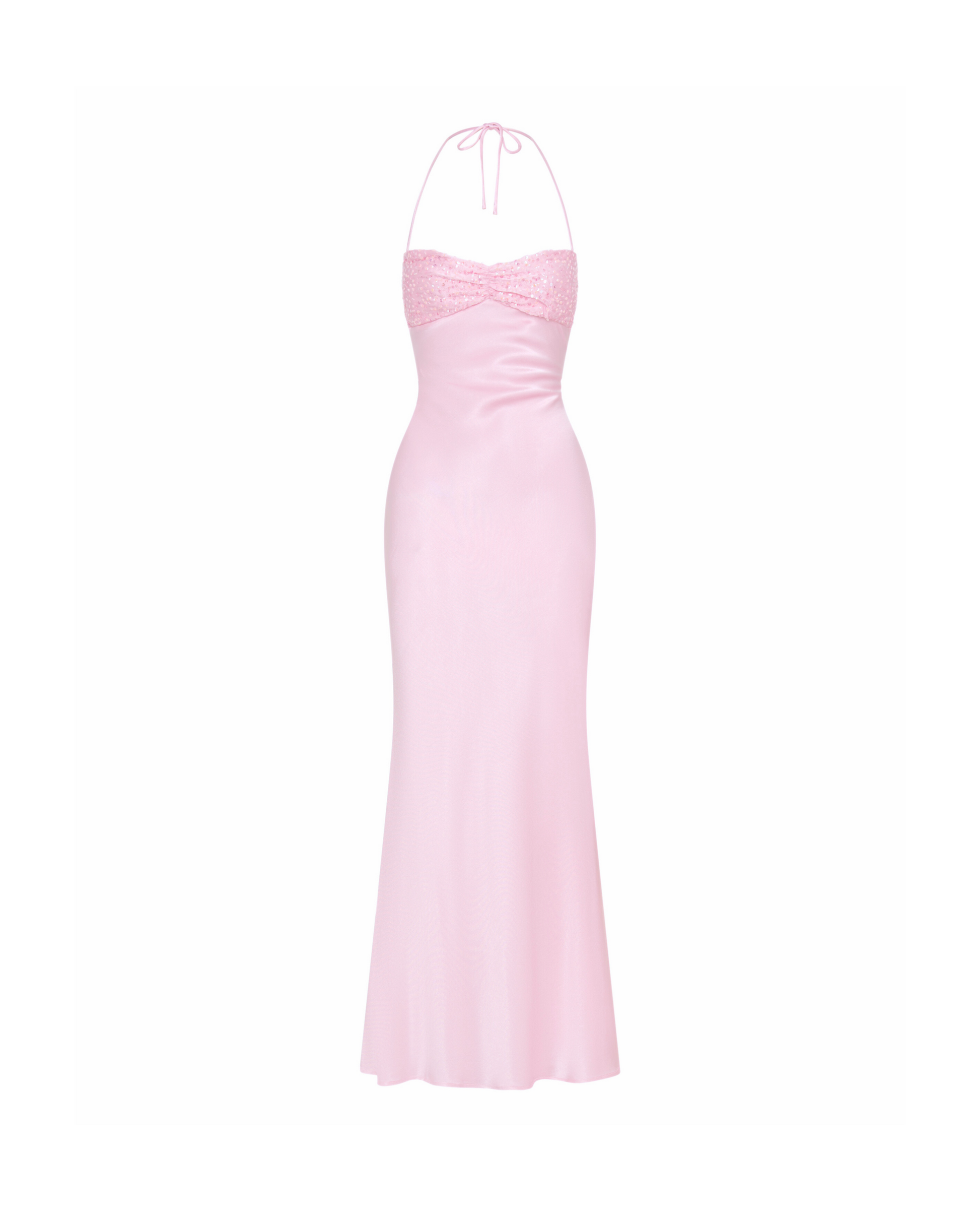 Maxi jurk voor dames met halterhals in stijlvolle look