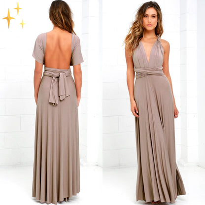 Stretch Wrap Midi-jurk Multifunctioneel
