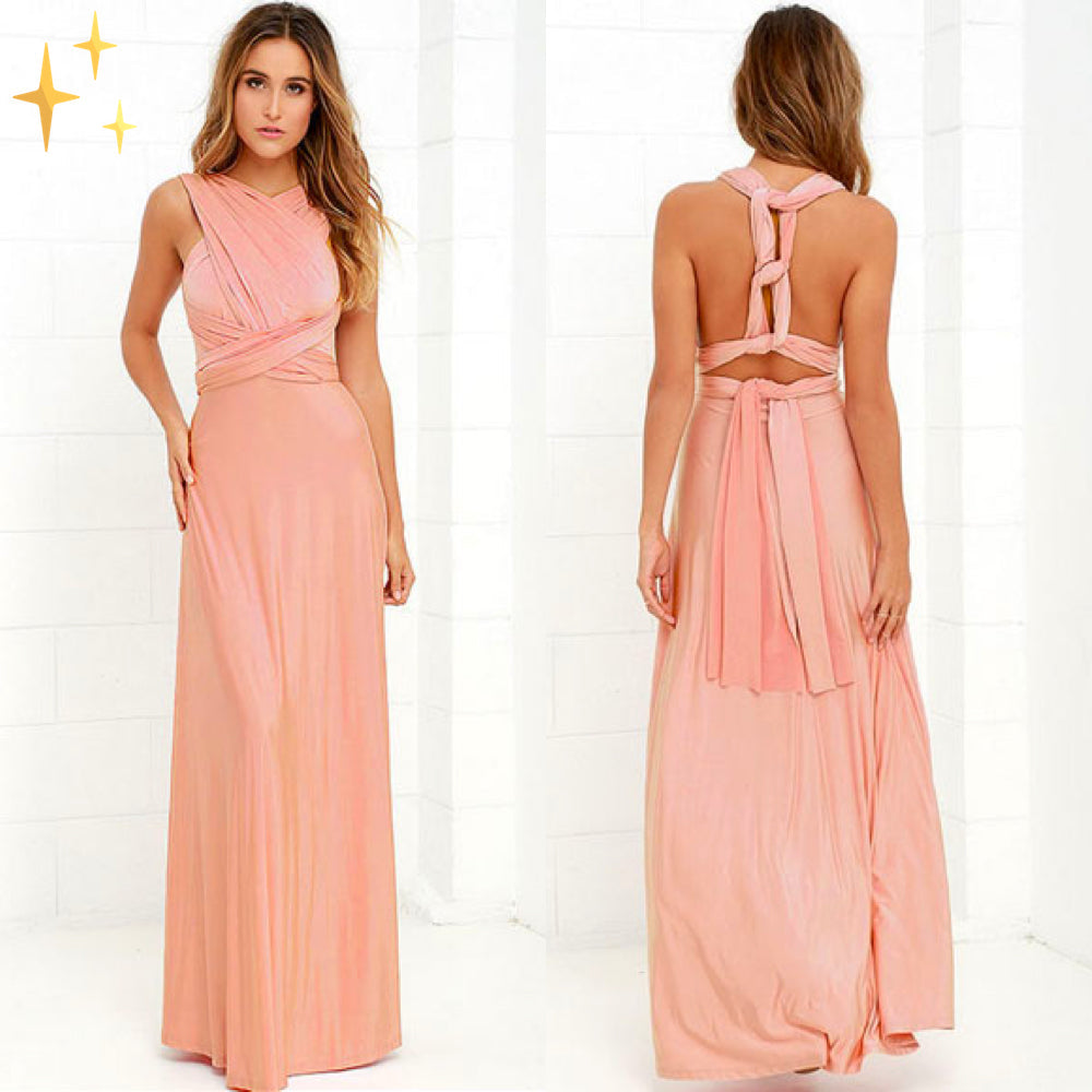 Stretch Wrap Midi-jurk Multifunctioneel