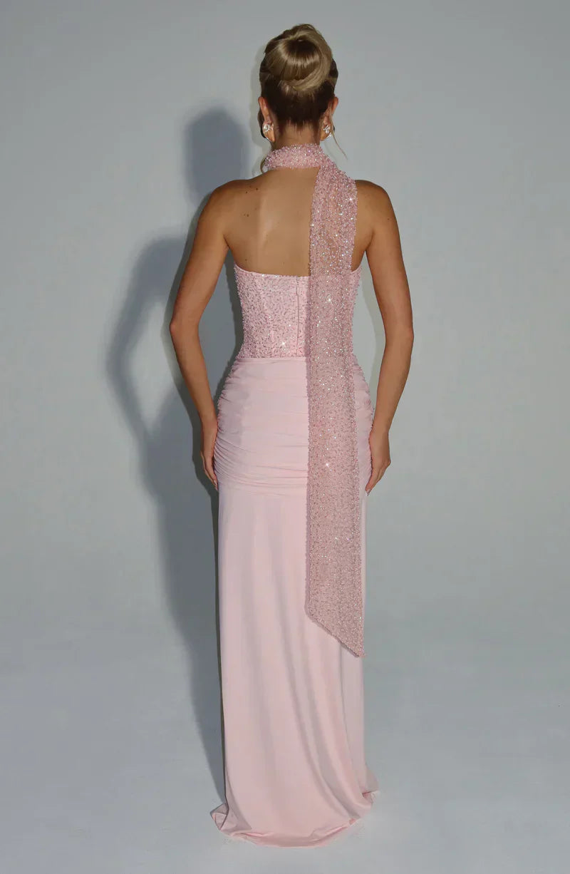 Mouwloze Jersey Maxi Jurk Dames