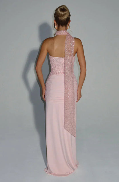 Mouwloze Jersey Maxi Jurk Dames
