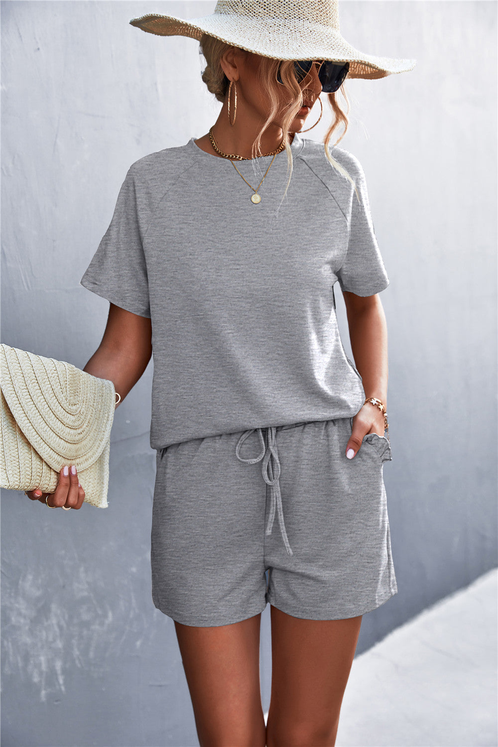 Dames Casual Tweedelige Set Met Short