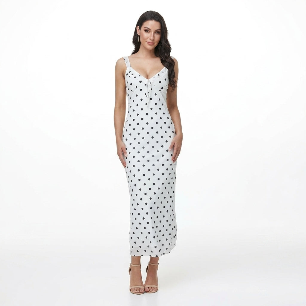 Dames Aansluitende Maxi Jurk Met Bloemenprint