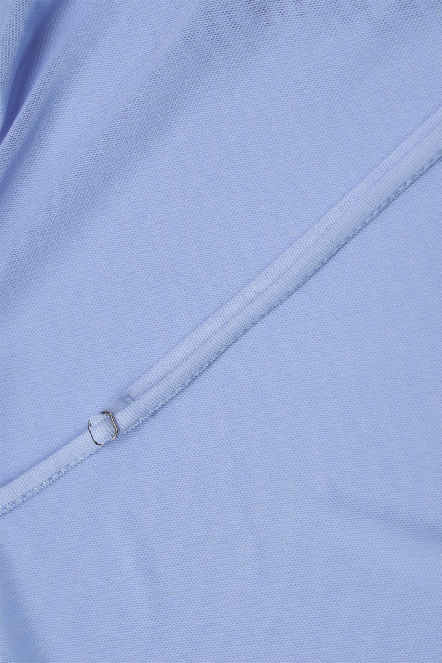 Blauwe Bodycon Mini Jurk met Een Schouder en Strikdetail