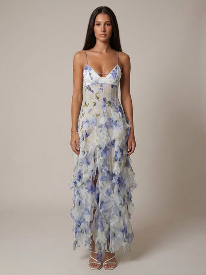 Boheemse Maxi-rokkenjurk met Bloemenprint