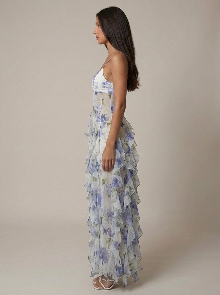 Boheemse Maxi-rokkenjurk met Bloemenprint