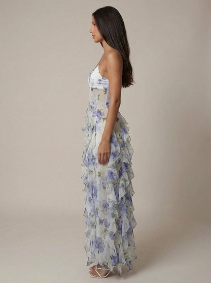 Boheemse Maxi-rokkenjurk met Bloemenprint