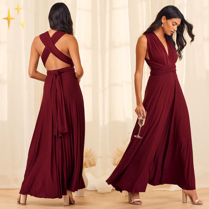 Stretch Wrap Midi-jurk Multifunctioneel