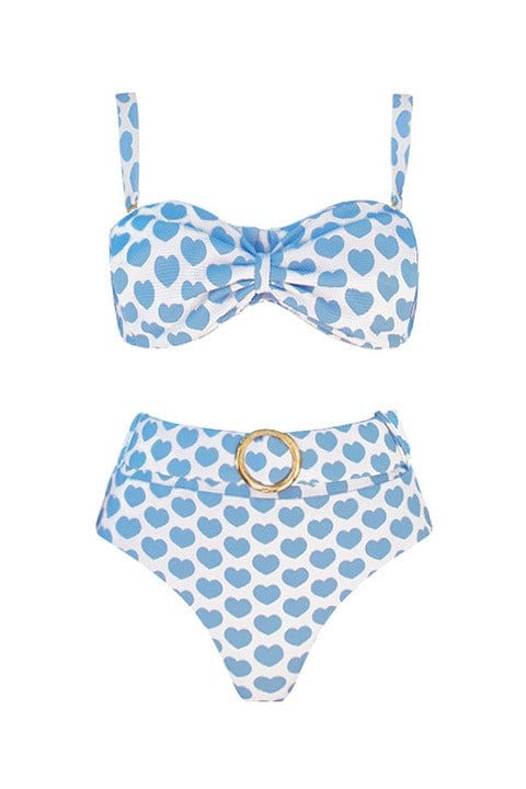 Dames Bikini Set Hartjesprint Slim Fit
