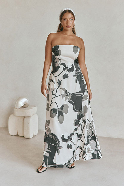 Dames Jurk Met Print Uniek Sample