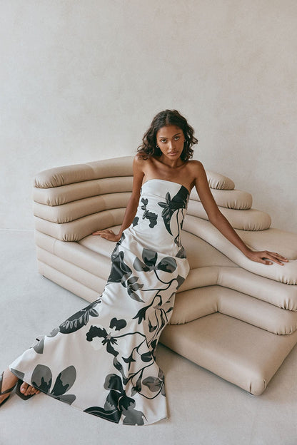 Dames Jurk Met Print Uniek Sample