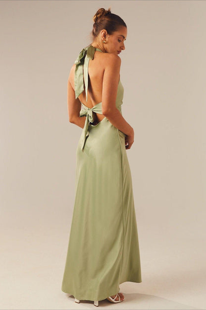 Dames Maxi Jurk Bodycon Met V Hals