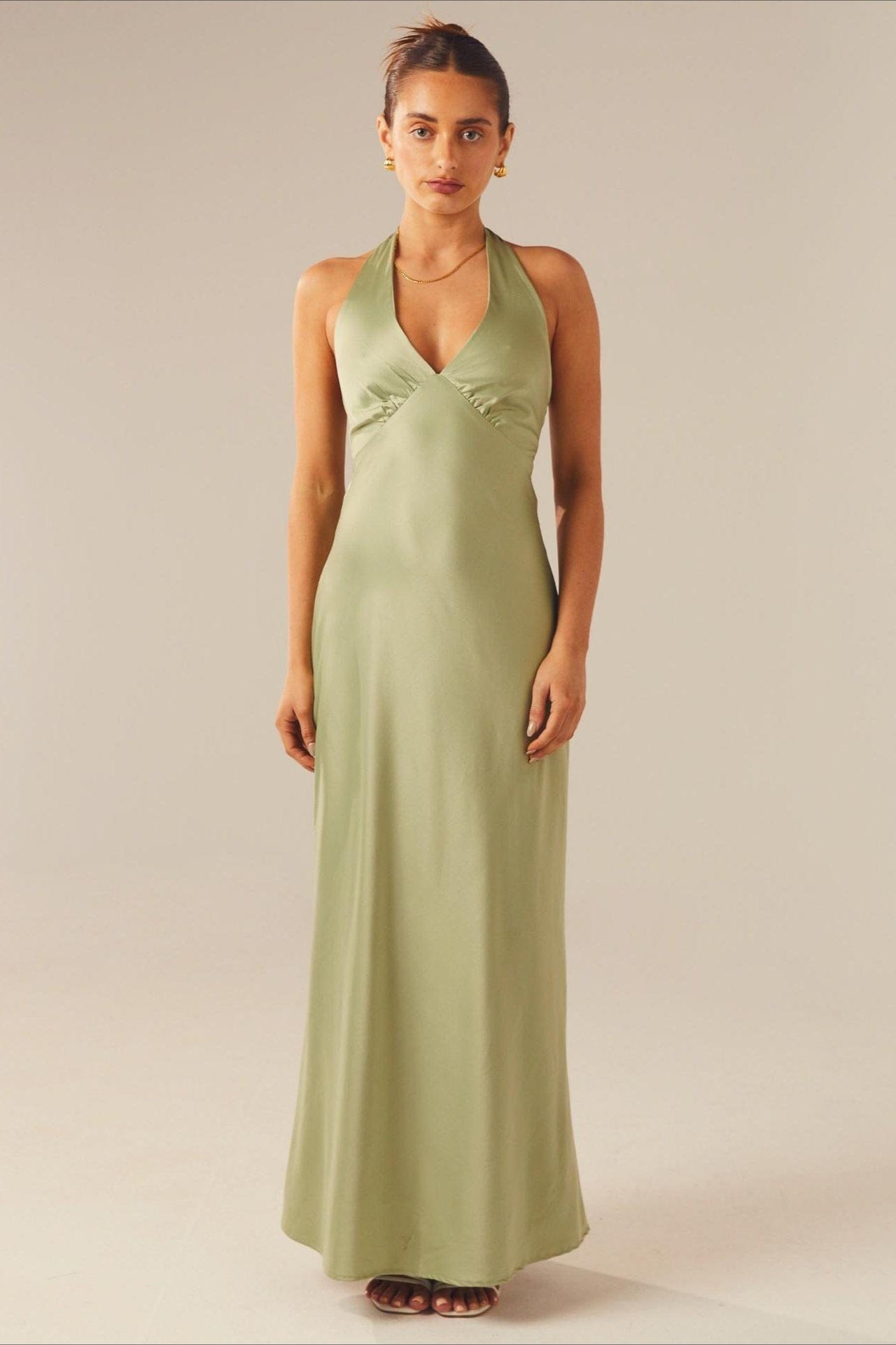 Dames Maxi Jurk Bodycon Met V Hals