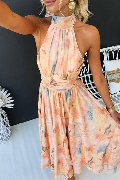 Dames Maxi Jurk Met Bloemenprint Elegant