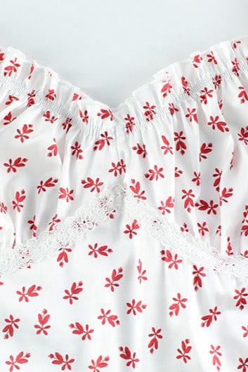 Dames Maxi Jurk Met Bloemenprint En Kant