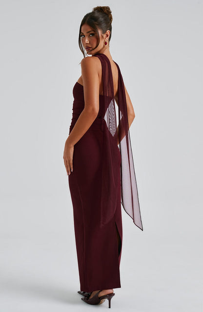 Dames Maxi Jurk Met Vloeiende Snit