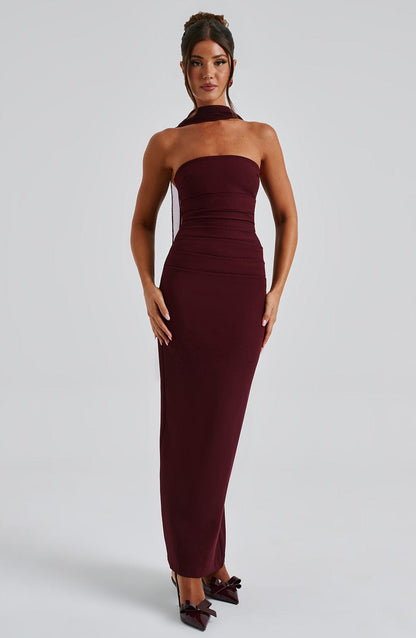 Dames Maxi Jurk Met Vloeiende Snit
