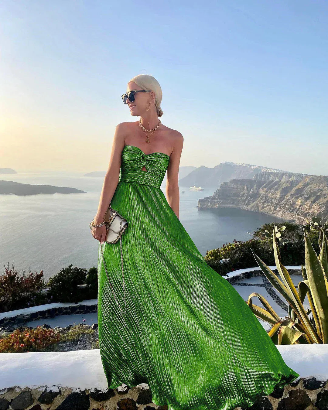 Dames Maxi Jurk Strapless Feestelijk