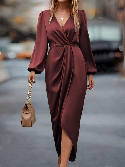 Dames Maxi Wikkeljurk Met Riem