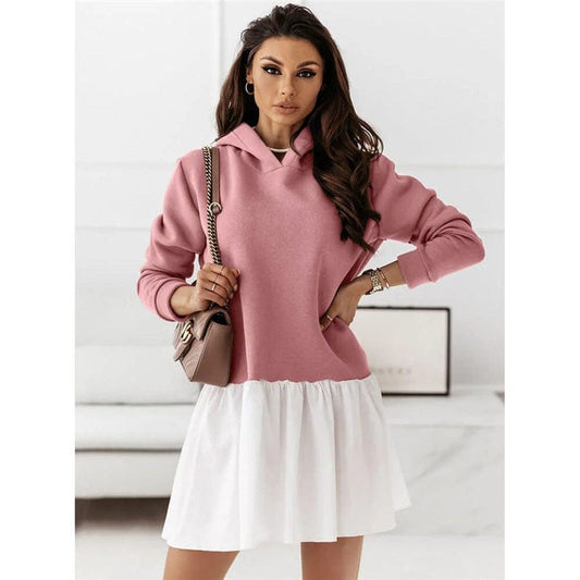 Dames Sweatjurk Met Capuchon