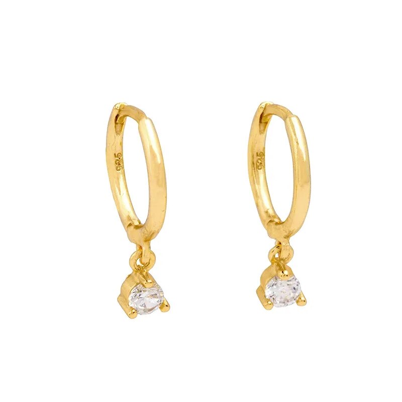 Dames Zilveren Oorbellen Set Met Hoops En Hangers