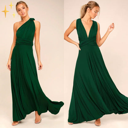 Stretch Wrap Midi-jurk Multifunctioneel