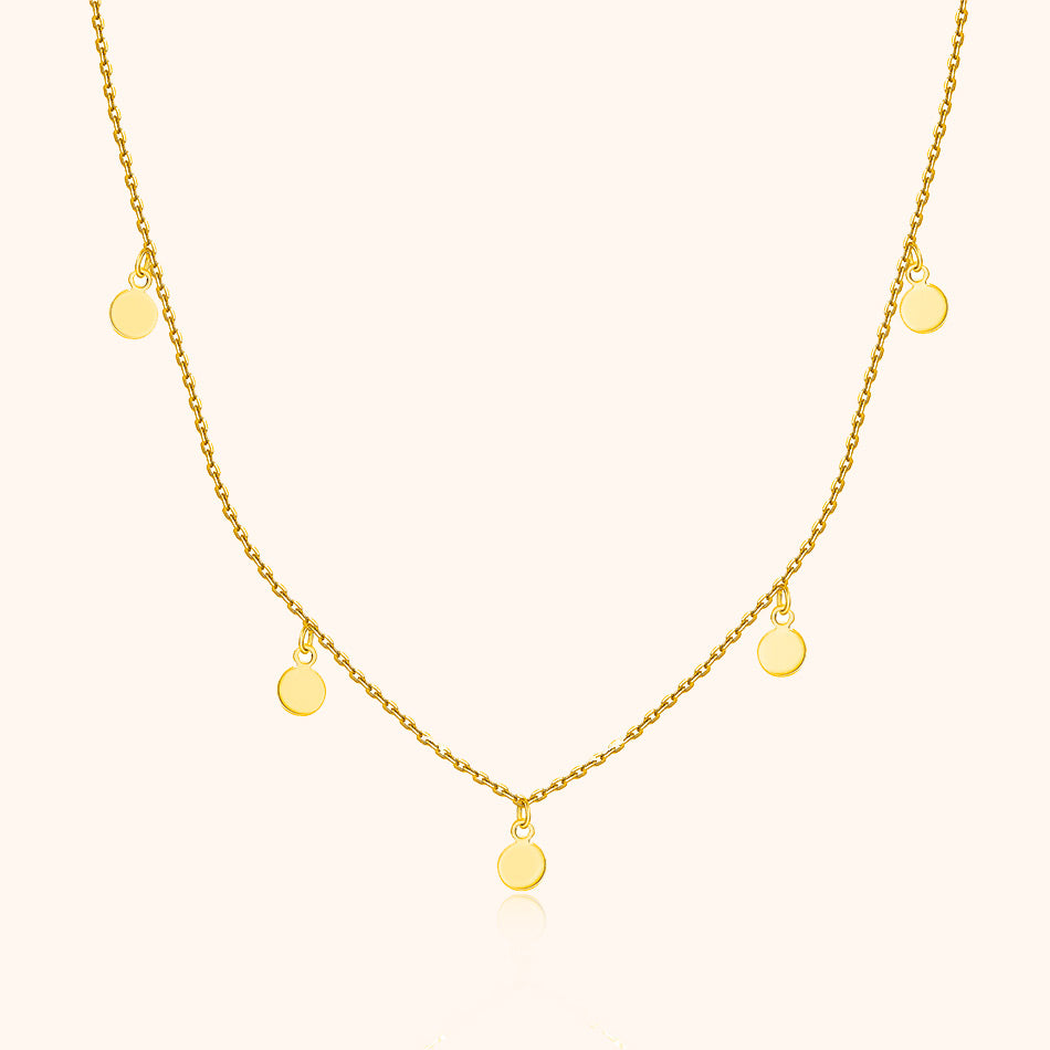 Dames Delicate Cirkel Hanger Zilveren Ketting