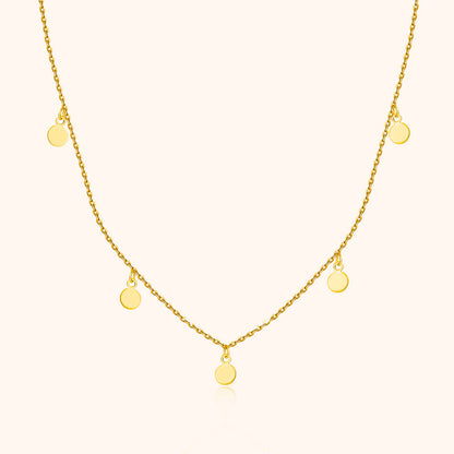 Dames Delicate Cirkel Hanger Zilveren Ketting
