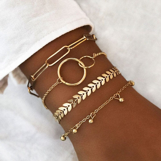 Goude Zomerse Armbanden Set