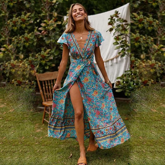 maxi dress ibiza Ombr Boho Maxi Dress - Madison Copper