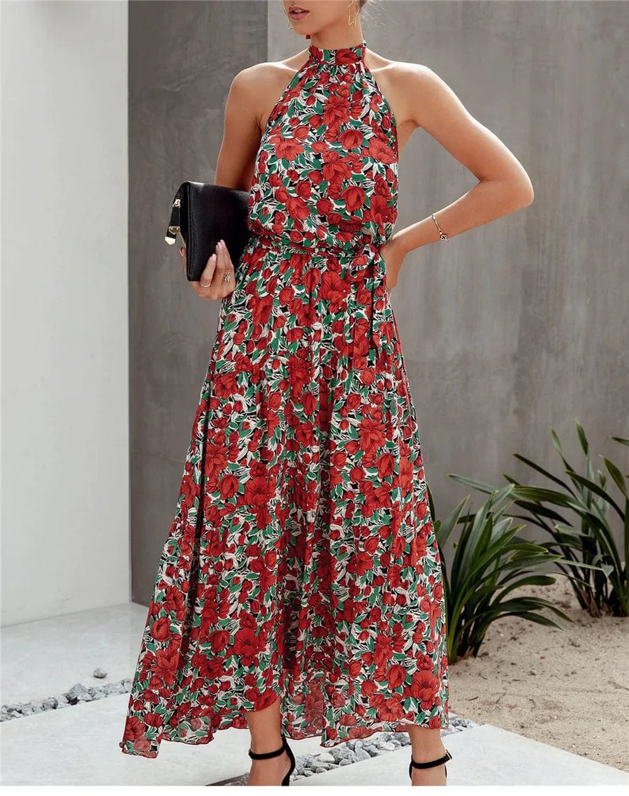 Ibiza Zomer Jurk Met Bloemenprint
