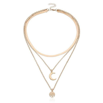 Damesketting met twee lagen en symbolische hangers