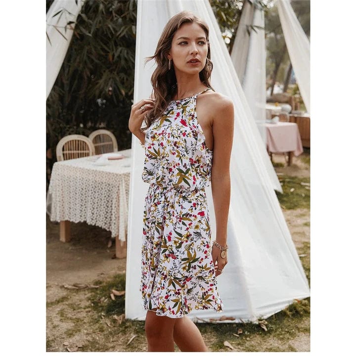Kort Bloemen Hippie Jurk