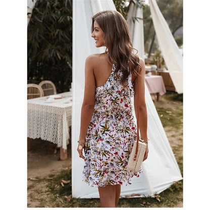 Kort Bloemen Hippie Jurk