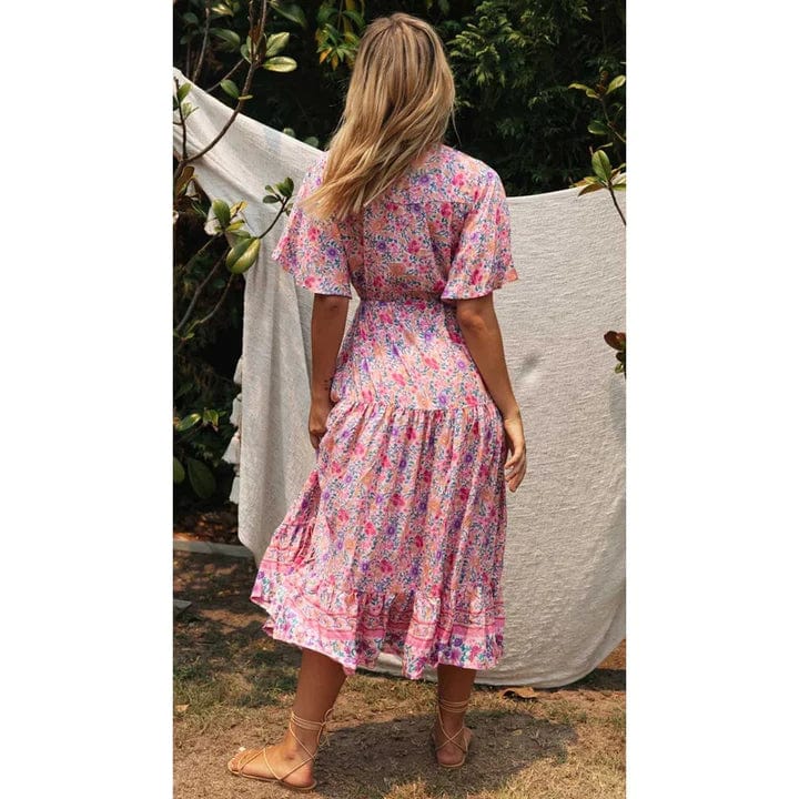 Landelijke Ibiza Style Jurk Lang