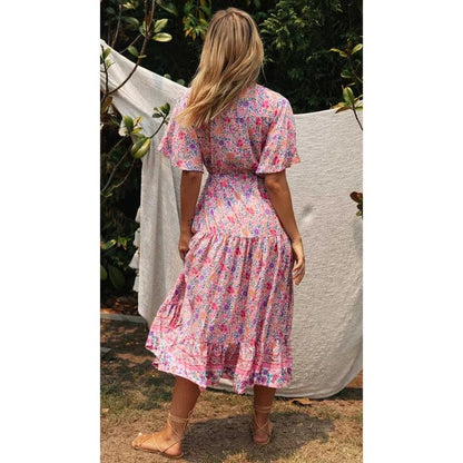 Landelijke Ibiza Style Jurk Lang