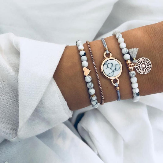 Marmer Armbanden Set