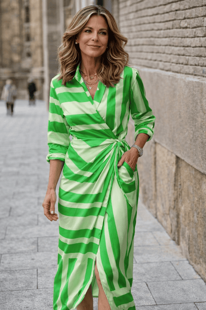 Maxi jurk lichtgewicht polyester met grafische print
