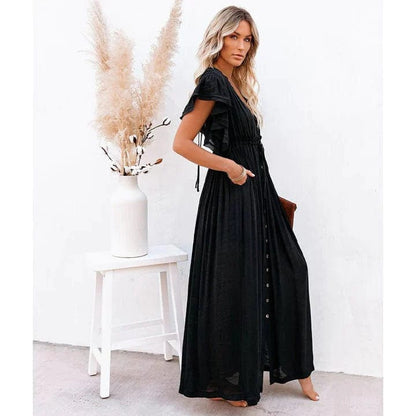 Maxi Zwarte Ibiza Jurk
