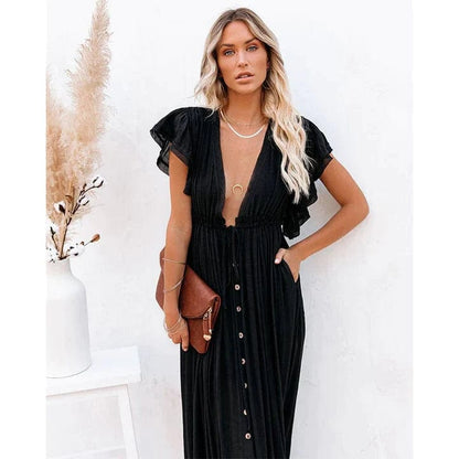 Maxi Zwarte Ibiza Jurk