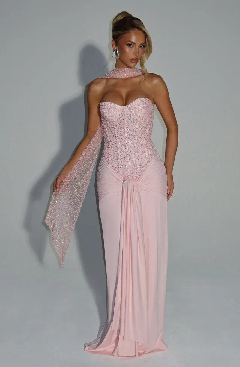Mouwloze Jersey Maxi Jurk Dames
