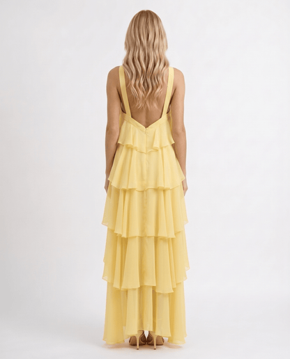 Mouwloze Maxi Jurk met Bloemenprint en Halternek voor Dames