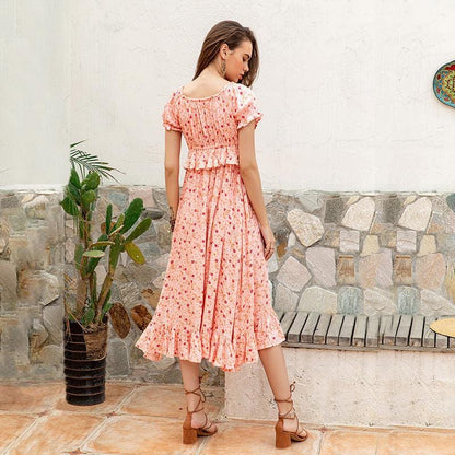 Roze Ibiza Bruidsmeisjesjurk