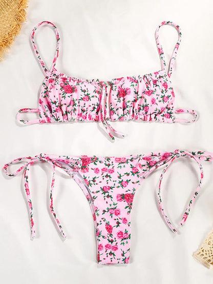 Sexy Ibiza Bikini met Roze Bloemenprint