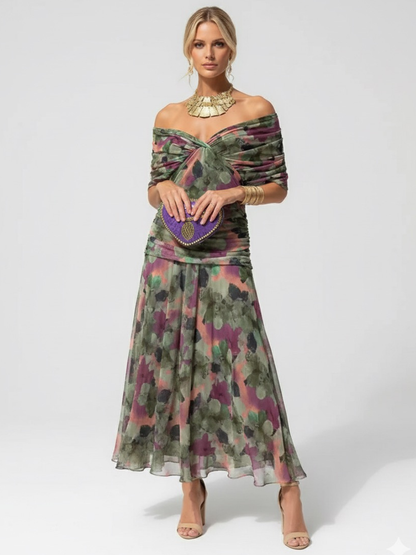 Dames Midijurk Met Bloemenprint En Flatterende Pasvorm