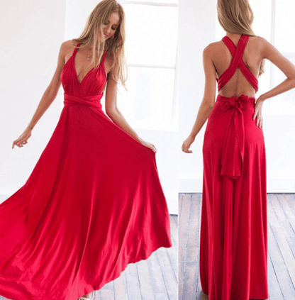 Stretch Wrap Midi-jurk Multifunctioneel