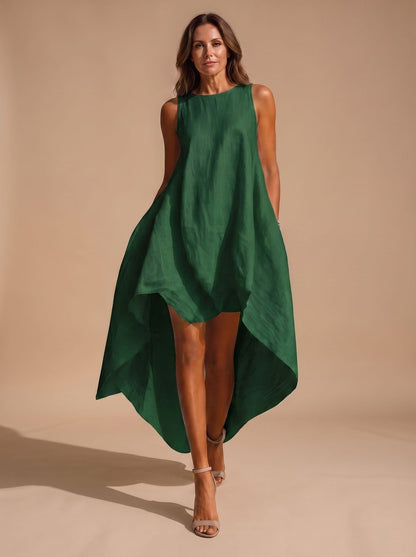 Volledig beeld van de bohemian midi jurk voor dames